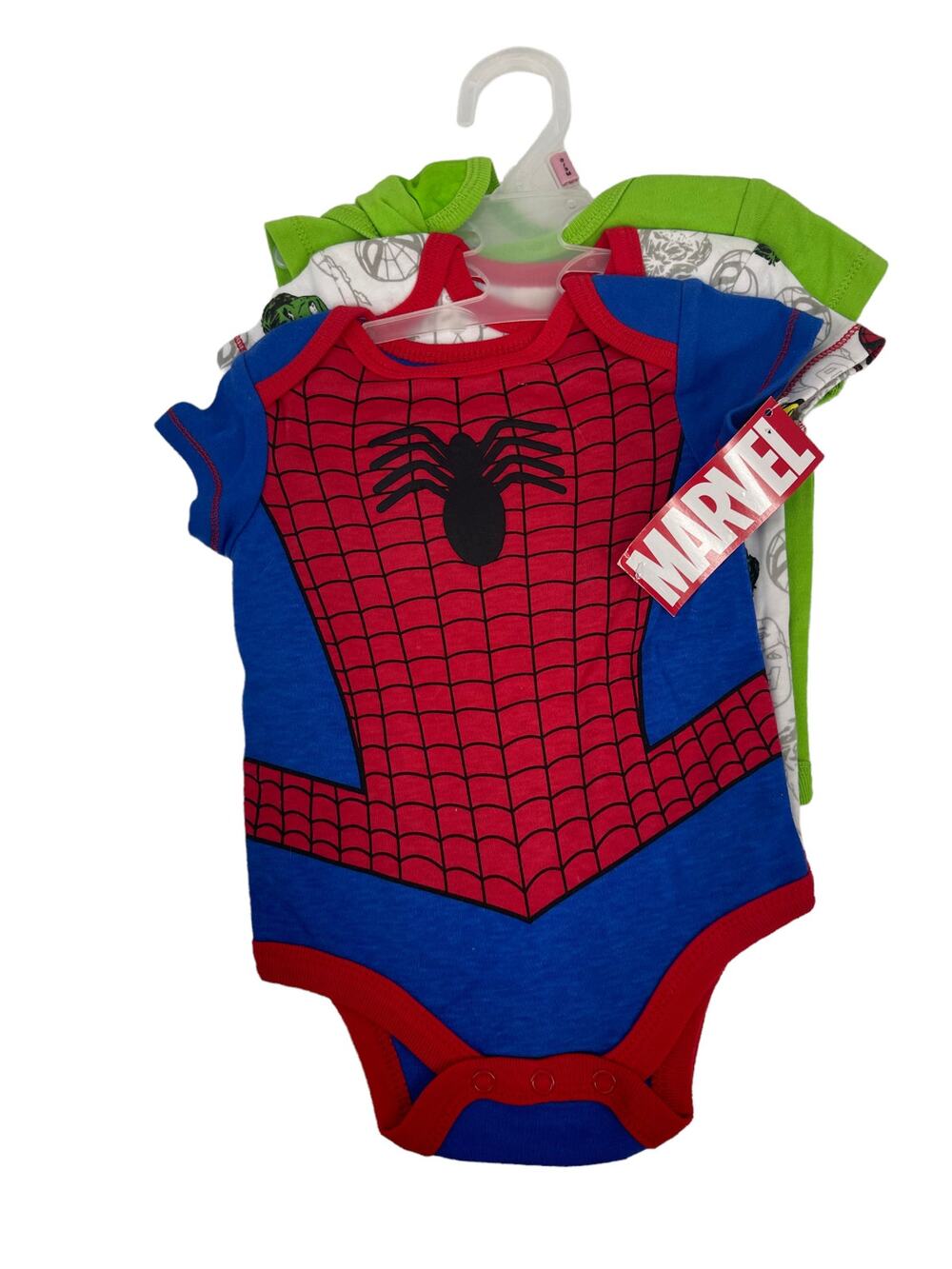 NWT Marvel Set of 3 Baby Boys' Super Hero One Pieces Size 0-3 Months